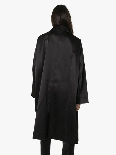 Shop We11 Done We11done Single-breasted Trench Coat In Black