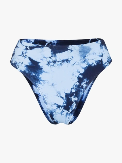 Shop Jordan Tie-dye Bikini Bottoms In Blue