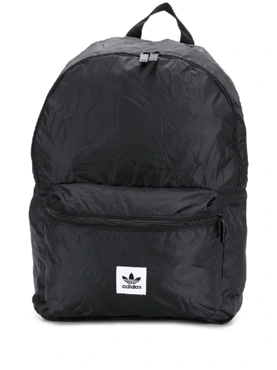 Shop Adidas Originals Packable Logo Backpack In Black