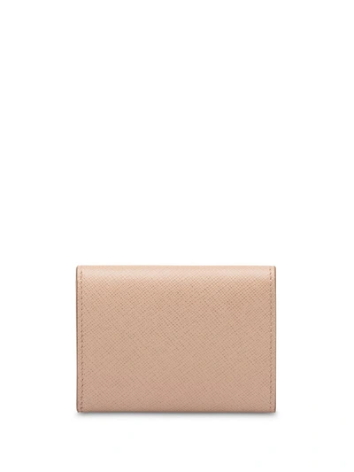 Shop Prada Logo-plaque Envelope Wallet In Pink