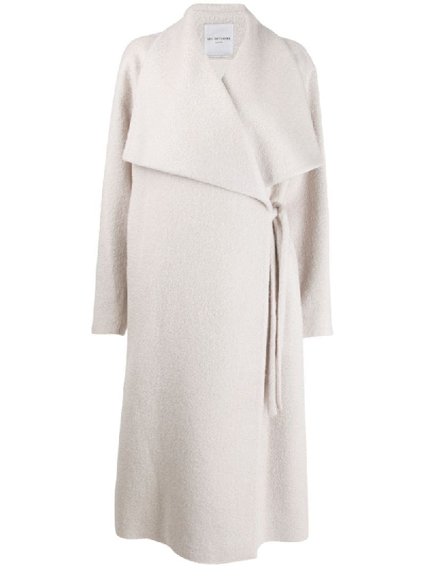 Le 17 Septembre Oversize Flap Coat In White ModeSens