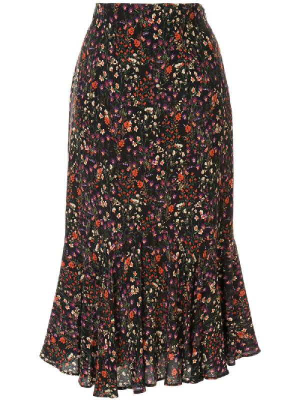 Loveless Floral Pattern Skirt In Black | ModeSens