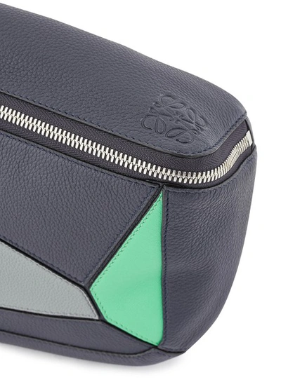 Shop Loewe Puzzle Swing Bag In Deep-blue-green
