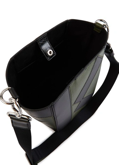 Shop Kenzo Pebble Shoulder Bag In Kaki Fonce