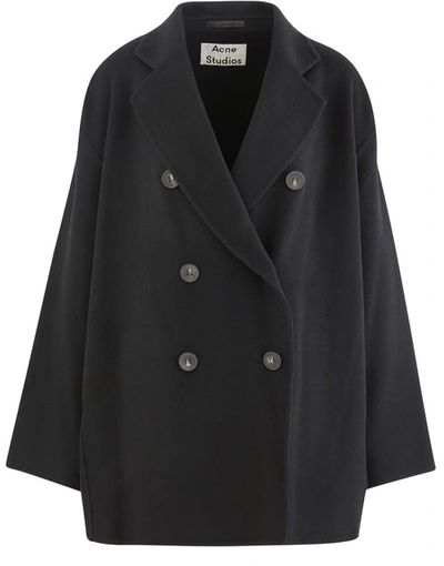 Shop Acne Studios Odine Double-breasted Jacket In Black