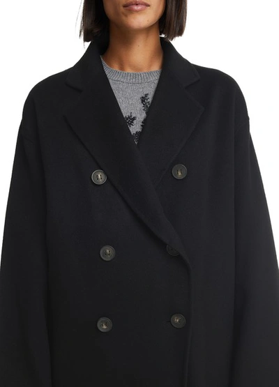Shop Acne Studios Odine Double-breasted Jacket In Black