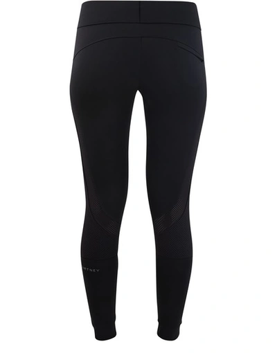 Shop Adidas By Stella Mccartney Essential Running Tights In Black