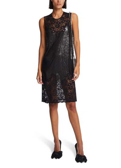 Shop Rabanne Mesh Dress In Black