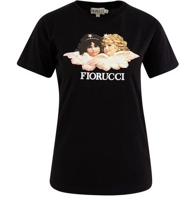 Shop Fiorucci Vintage Angels T-shirt In Black