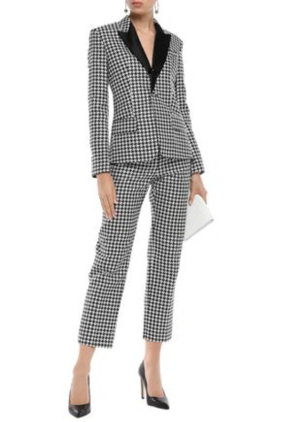 Shop Haider Ackermann Woman Houndstooth Woven Straight-leg Pants Black