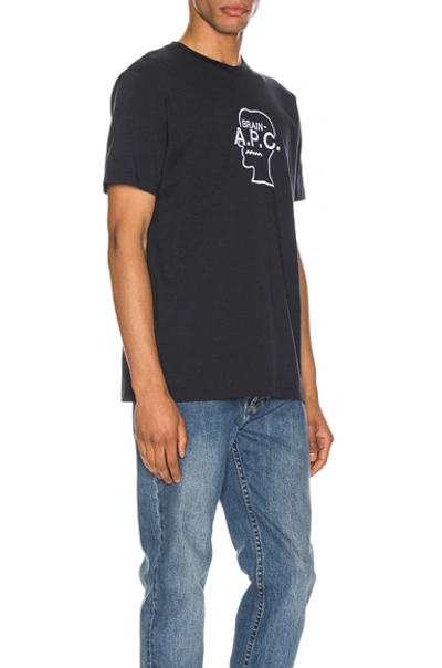 Shop Apc A.p.c. X Brain Dead Spooky T In Dark Navy