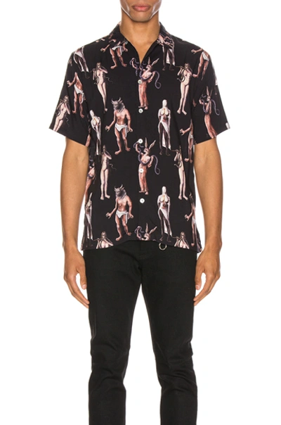 Shop Endless Joy Hamlets Mill Aloha Shirt In Black & Multi