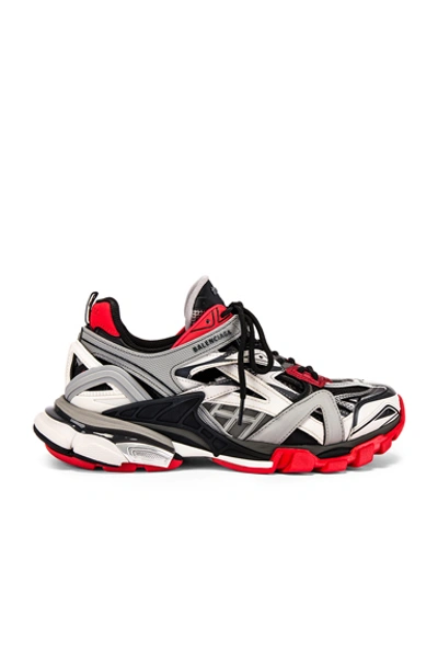 Balenciaga Black & Red Track Trainers –