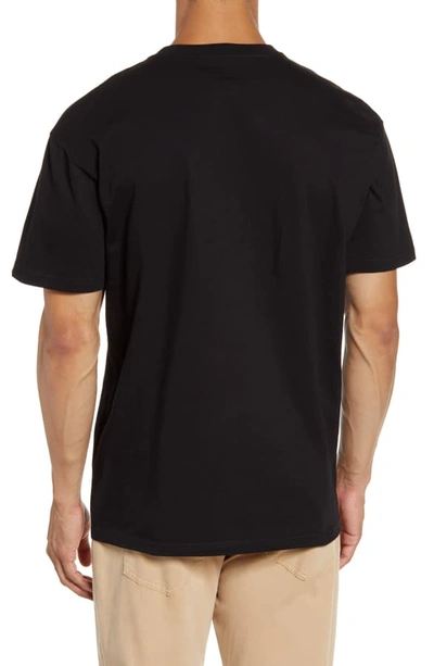 Shop Carhartt Chase Crewneck T-shirt In Black / Gold