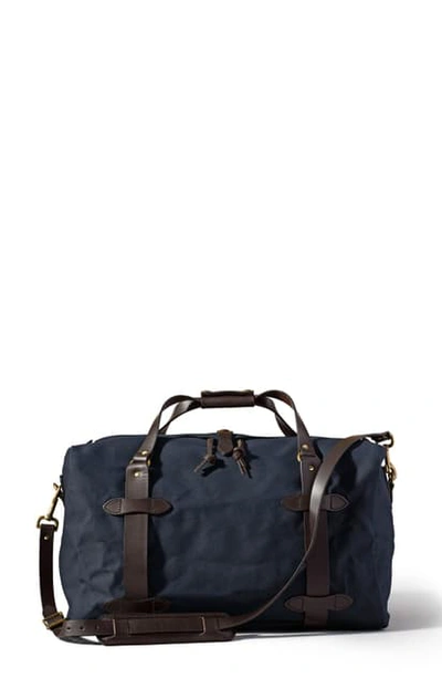 Shop Filson Medium Duffle Bag - Blue In Navy