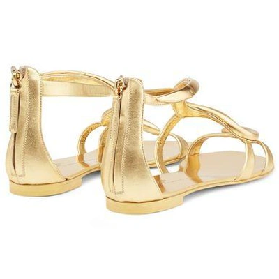 Shop Giuseppe Zanotti Venere Sandals In Gold