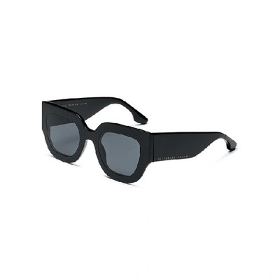 Shop Victoria Beckham Black Square-frame Sunglasses