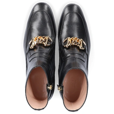 Shop Gucci Ankle Boots D3v00 Horsebit-detail Black