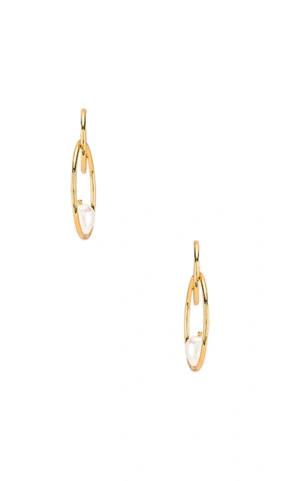 Shop Amber Sceats Double Hoop Earring In Gold