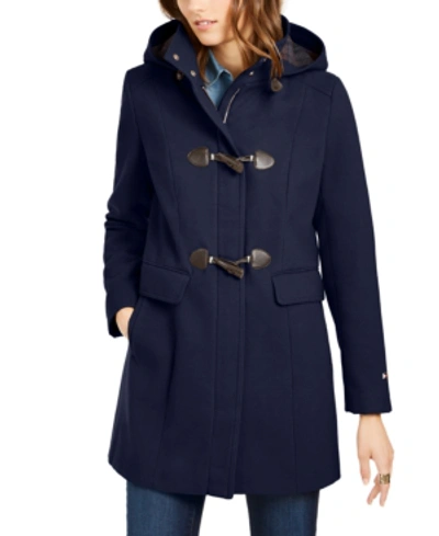 Forkæle Sædvanlig let at blive såret Tommy Hilfiger Hooded Toggle Walker Coat, Created For Macy's In Navy |  ModeSens