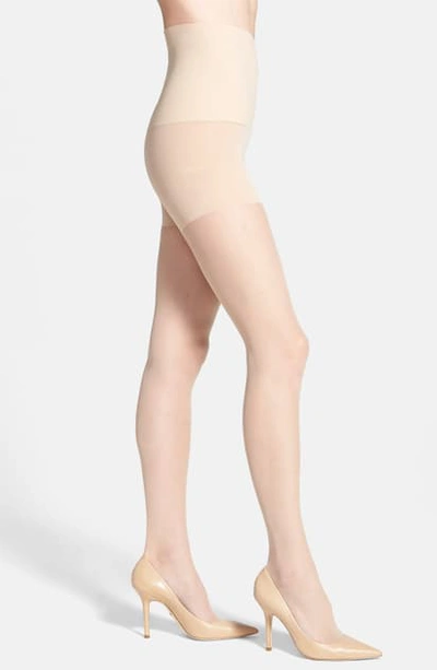 Shop Commando The Keeper Control Top Pantyhose In Light Nude