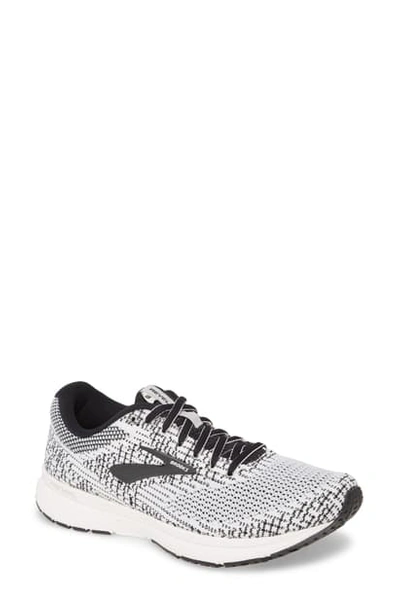 Shop Brooks Revel 3 Running Shoe In White/ Black