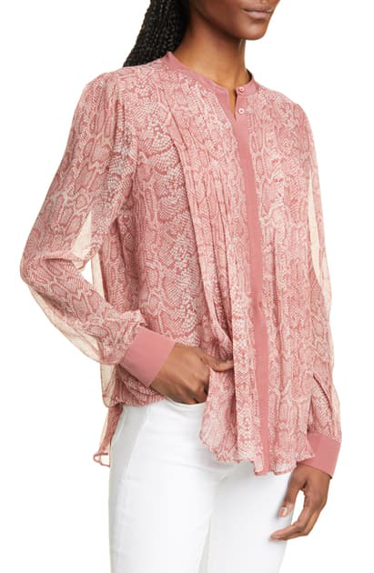 joie snakeskin blouse