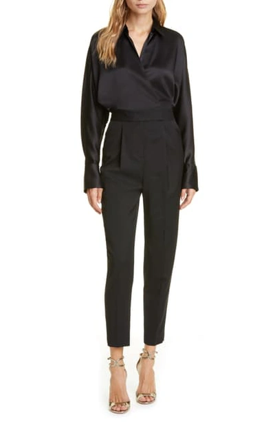 Shop Equipment Carlens Long Sleeve Jumpsuit In Trueblack