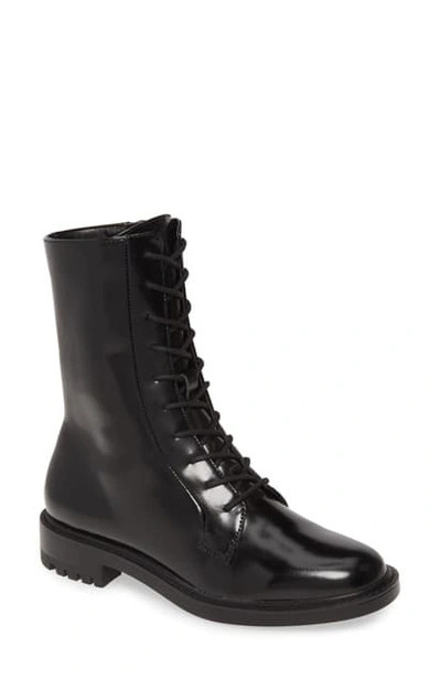 Shop Steve Madden Brant Lace-up Boot In Black