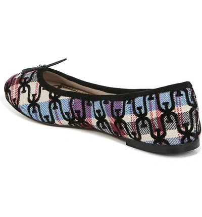 Shop Sam Edelman Felicia Flat In Passion Red Multi Suede