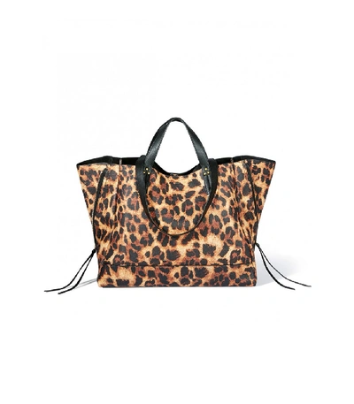 Shop Jérôme Dreyfuss Georges Large Bag In Print Leopard In Leopard Print