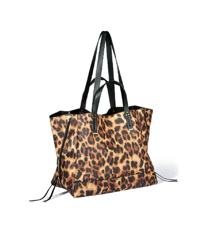 Shop Jérôme Dreyfuss Georges Large Bag In Print Leopard In Leopard Print