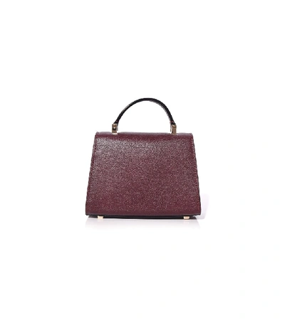 Shop Valextra Iside Micro Bag In Amaranto In Brown
