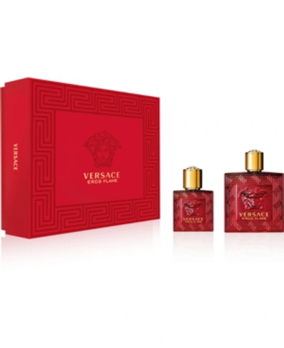 Shop Versace Men's 2-pc. Eros Flame Eau De Parfum Gift Set