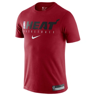 Shop Nike Men's Miami Heat Nba Practice T-shirt In Red