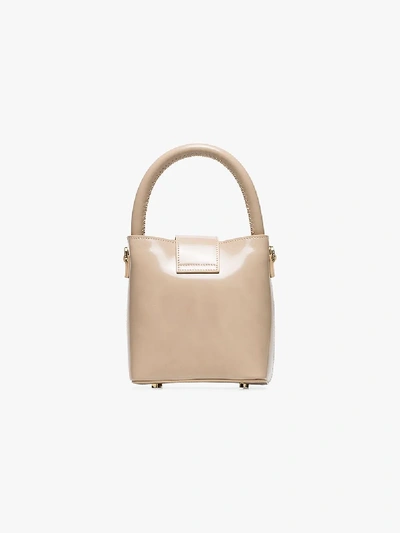 Shop Elleme Neutral Buck Small Leather Tote Bag In Neutrals