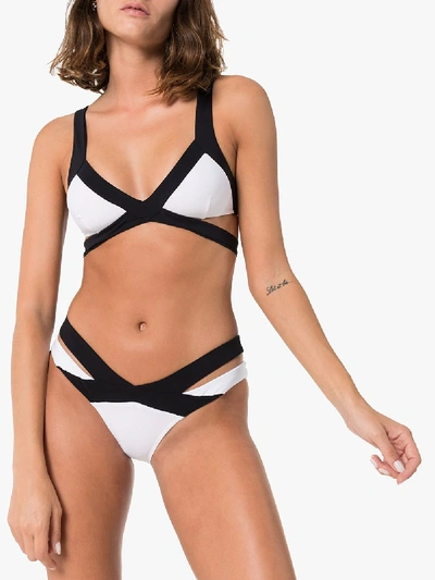 Shop Agent Provocateur Mazzy Cutout Bikini In Black