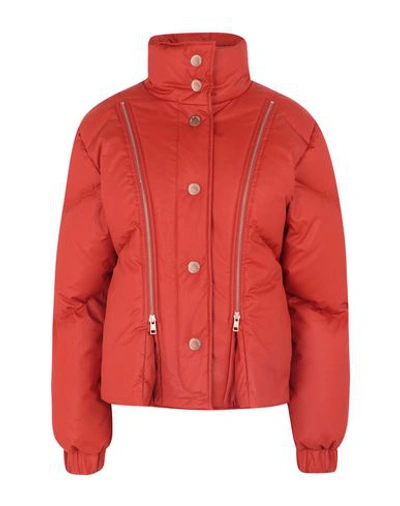 Shop See By Chloé Down Jackets In Rust