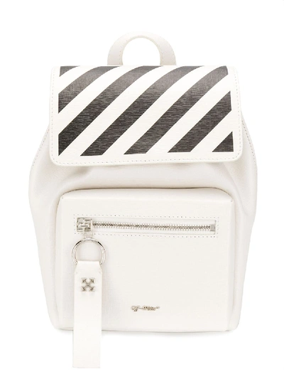 Shop Off-white Diag Binder Backpack In White