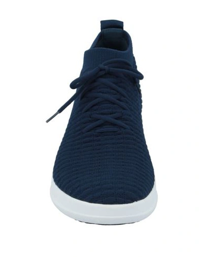 Shop Fitflop Man Sneakers Midnight Blue Size 9 Textile Fibers
