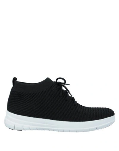 Shop Fitflop Man Sneakers Black Size 10 Textile Fibers