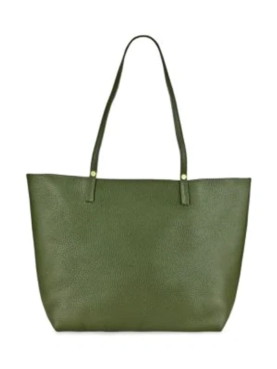 Shop Gigi New York Women's Tori Python-embossed Leather Tote In Moss