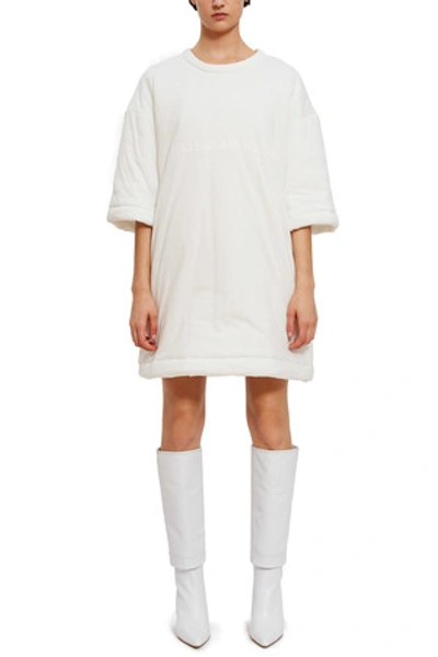Shop Mm6 Maison Margiela Opening Ceremony Capsule Puffy Tee Dress In Off White