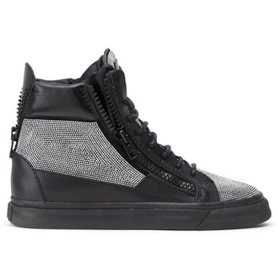 Shop Giuseppe Zanotti Donna Sneakers In Black