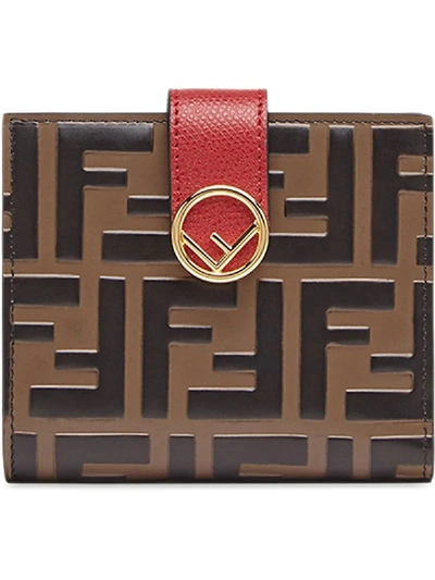 Shop Fendi Brown Leather Wallet