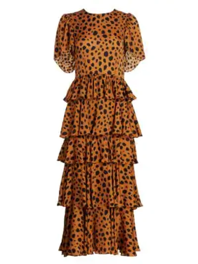Shop Rhode Serena Cheetah Print Dress