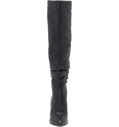 Shop Vince Camuto Kashiana Boot In Black/black Leather