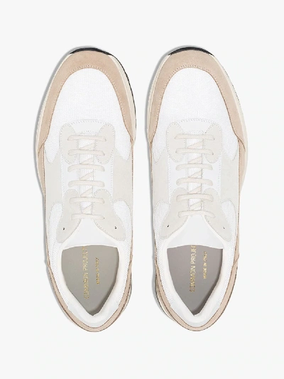 Shop Common Projects White Contrast Panel Sneakers