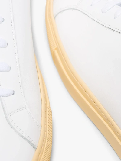 Shop Common Projects White Achilles High Top Leather Sneakers