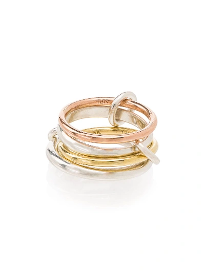 Shop Spinelli Kilcollin Hayacinth Silver Four-link Ring In Metallic